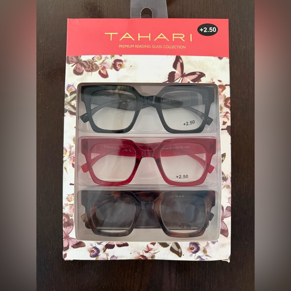 Tahari Premium Reading Glass Collection - Black and Brown